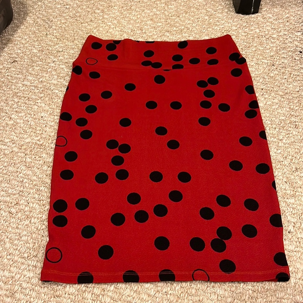 LuLaRoe Cassie skirt size medium ladybug